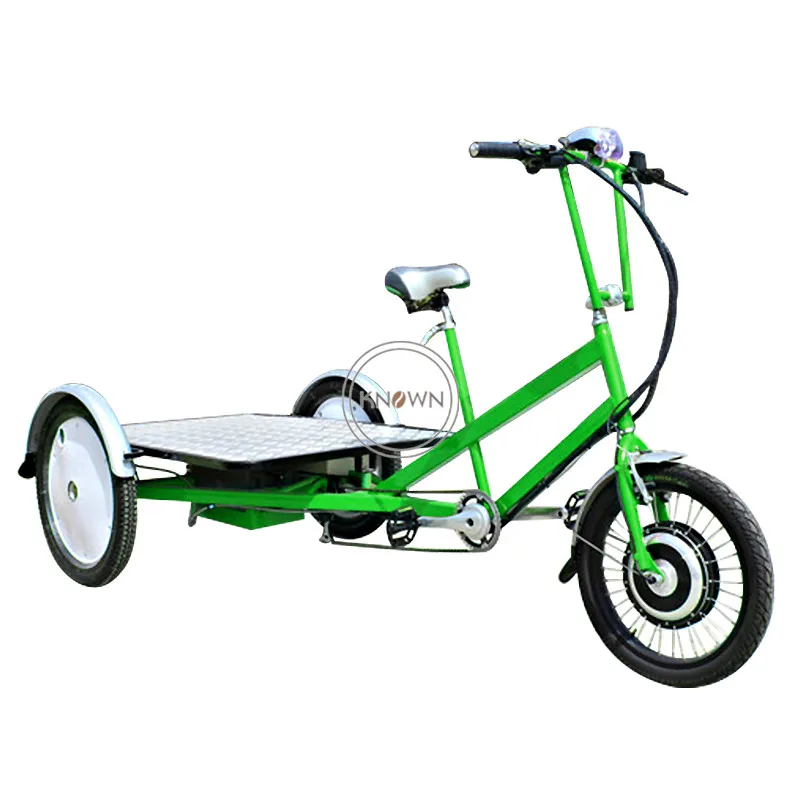 OEM Customized Flat Car Electric Tricycle Carriage Bike Homeuse Parcel Pickup Truck Portable Luggage Transport Tricycles