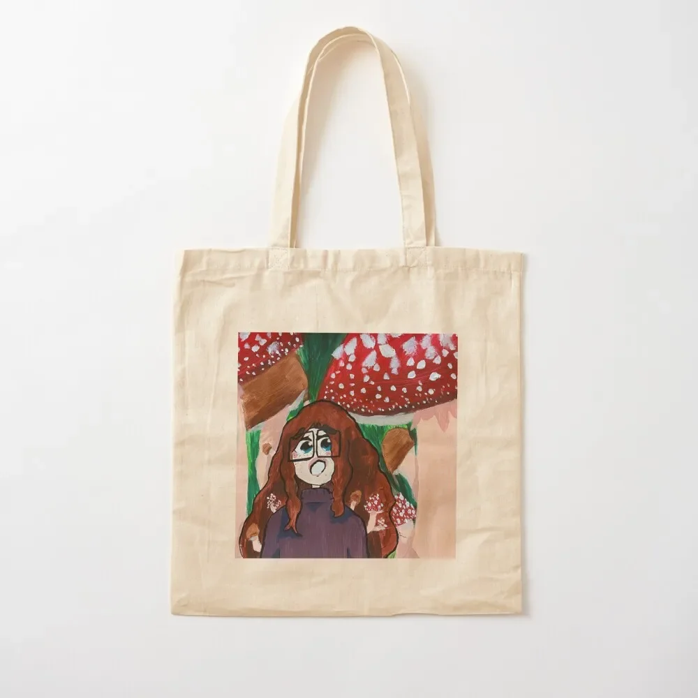 

Mushroom lady Tote Bag Cloth bag Shopper bag Women's handbag Custom