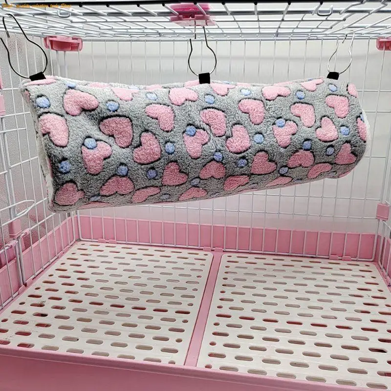 203F Small Pet Warm Bed Hanging Hammock Tunnel Toy Squirrel Hideout Machine Washable