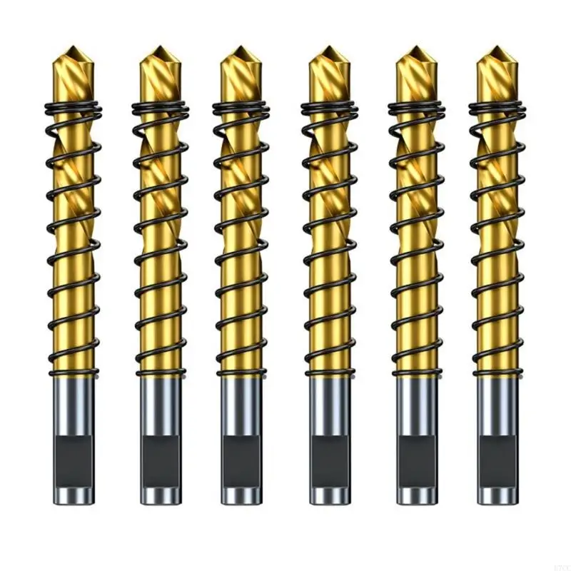 

E7CC 6Pcs Professional Drill Bit 6mm Diameter For Hole Sawing Metal Stainless Steel Iron Aluminium Plastic