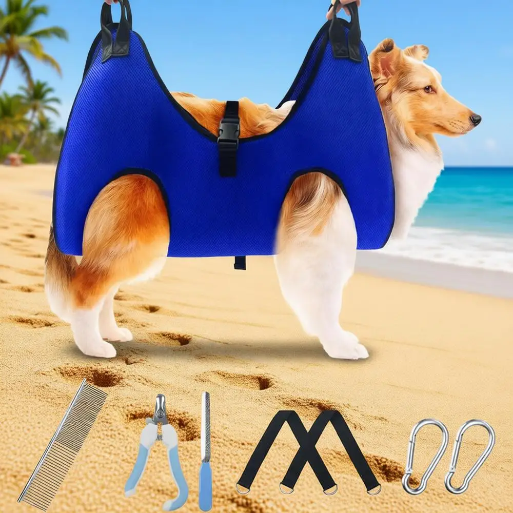 

Extra Large Dog Grooming Hammock for Nail Trimming and Claw Care up to 60lbs