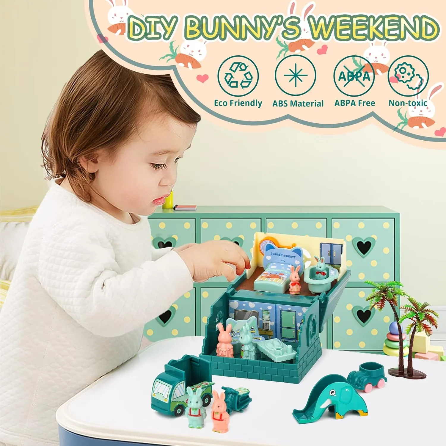 مجموعة تمثال أباكوراسي، 32 قطعة، كازا بليابيليا، إكسسوارات صديقة للبيئة، لطفريات #6