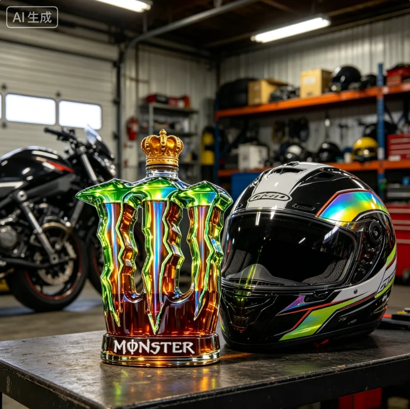 YING-Monster Claw Legs Whiskey Decanter with Creative Crown Top Unique Glass Bottle Alcohol Container for Bar Decor Gift