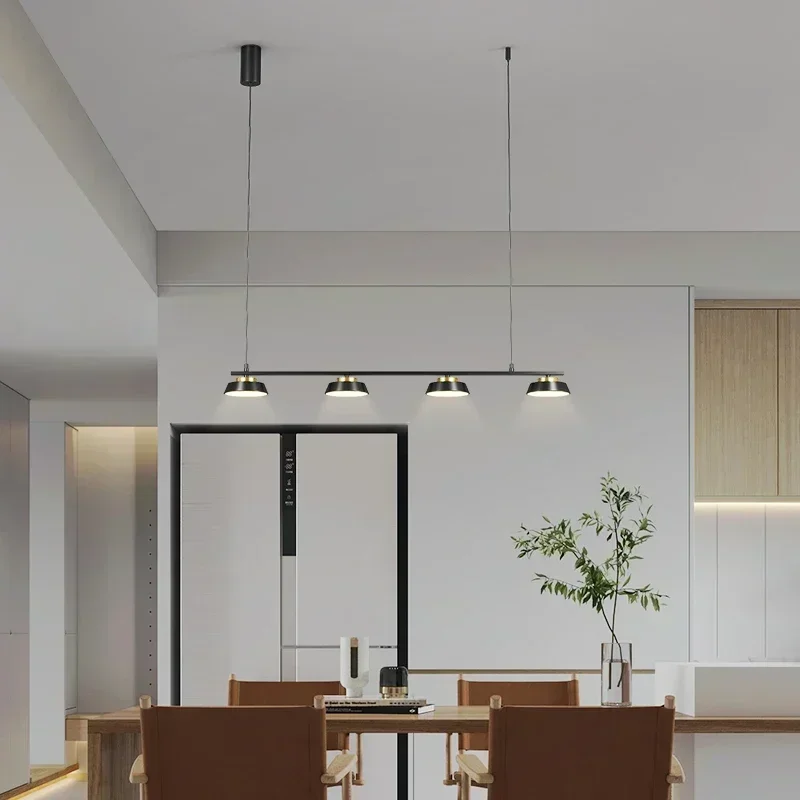 Modern Simplicity Led Chandelier for Living Dining Room Kitchen Bar Black Pendant Lights Home Decoration Hanging Light Fixture