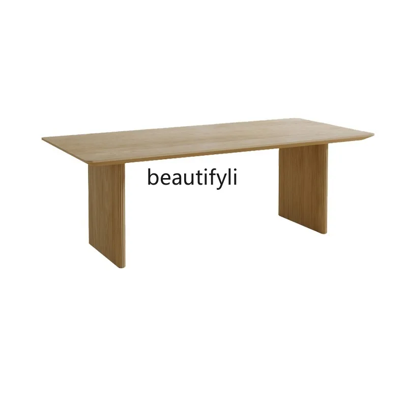 

Nordic Solid Wood Dining Table Rectangular Dining Table Simple Modern Conference Table Creative Designer Workbench furniture