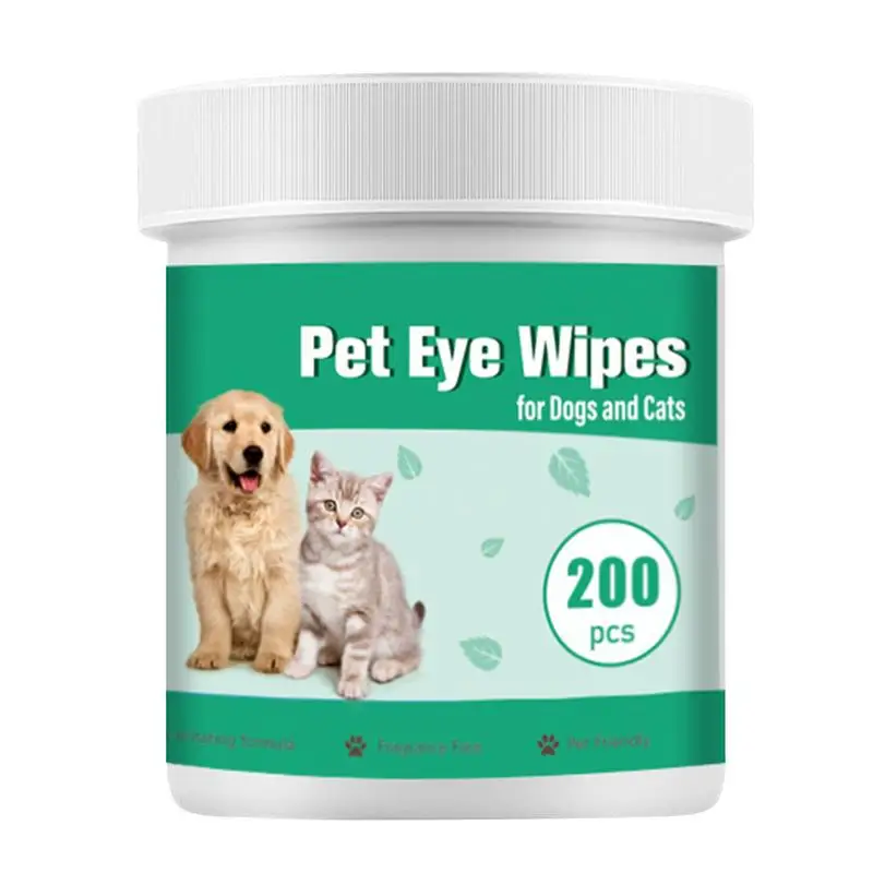 Dog Eye Wipes Travel Size 200-Count Soft Dog Eye Care And Eye Wash For Cats and Dogs Gently Cleaning Eyes, Prevents Tear Stains