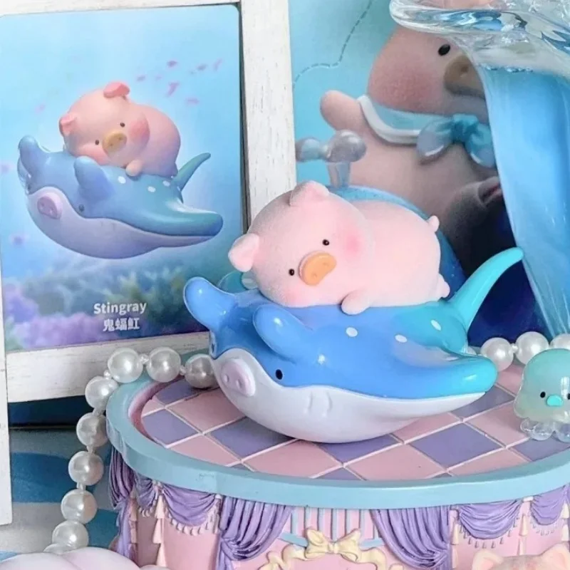 Nowa Oryginalna Figurka Lulu Pig Ocean Series Blind Box Modna Zabawka Lalka Ekspozycja Zabawki Kolekcja na Biurko Tajemnicze Prezenty Niespodzianki