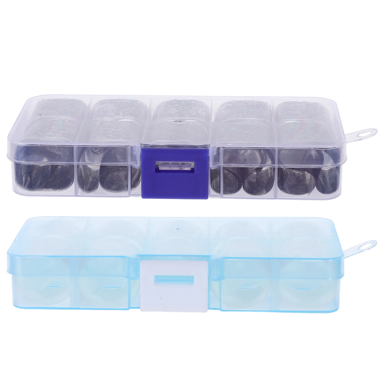 สติกเกอร์ติดเล็บลายลูกไม้ 2 กล่อง 20 ม้วน สีดำขาว สำหรับตกแต่งเล็บด้วยตัวเอง งานฝีมือประณีต พร้อมกล่องเก็บ