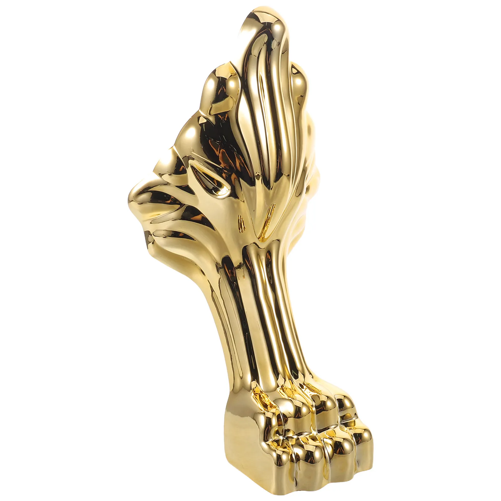 Gold Claw Tub Foot Plastic Freestanding Bath Height Riser 9.84x3.94x3.94 Inch No Drill Bathroom Tub Support Stable Pad