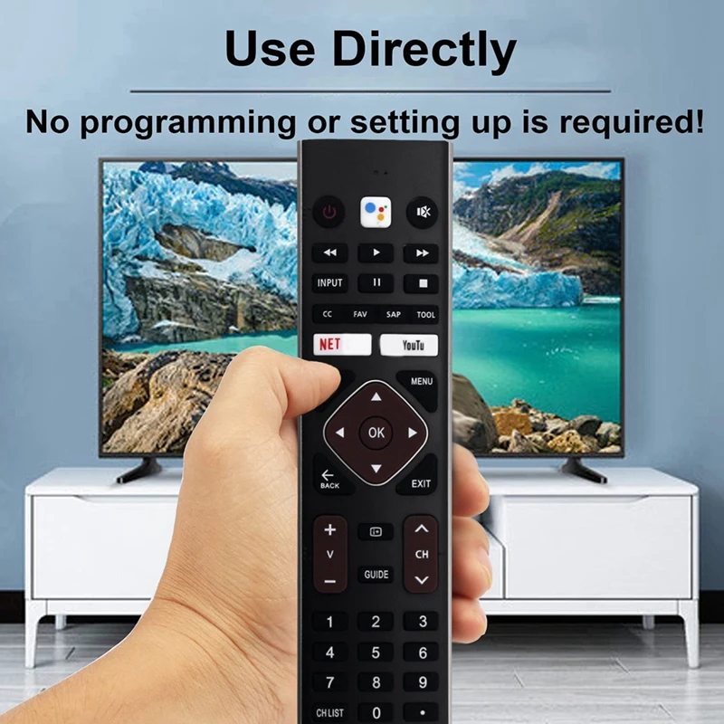 HTR-U27A HTR-U27E Replace Voice Remote For Haier 4K UHD Smart Android TV LE32K6600SG LE65K6600UG LE58U6900HQGA