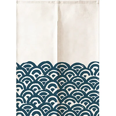 Japanese Style Splited Door Curtain Partation Blackout Room Divider Double Opening Door Curtain Lzakaya Restaurant