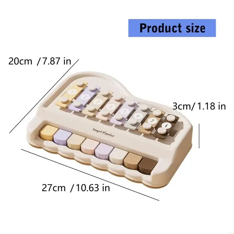 أداة عزف موسيقى تفاعلية لعبة إكسيليفون للأطفال الصغار تشجع على تطوير الإيقاع والاستكشاف السمعي الإبداعي 15UB #5