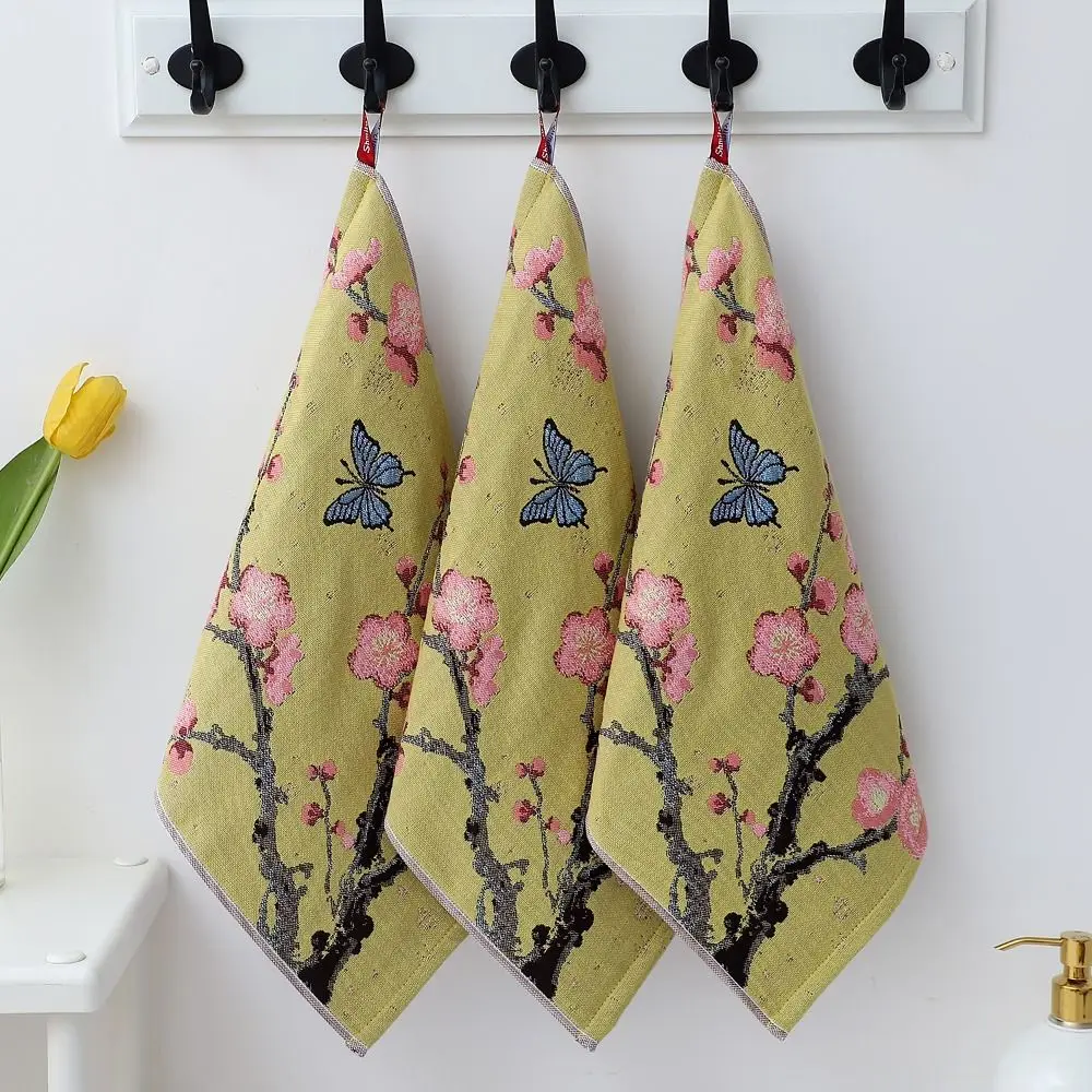 New 34x40cm Large Hand Towel Quick Dry Decorative Kitchen Dish Cloth 4 Layer Cotton Gauze Pure Cotton Face Towel Home Restaurant