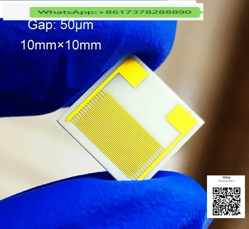 50μm Ceramic interdigitated electrode IDE capacitive array biogas humidity sensor chip