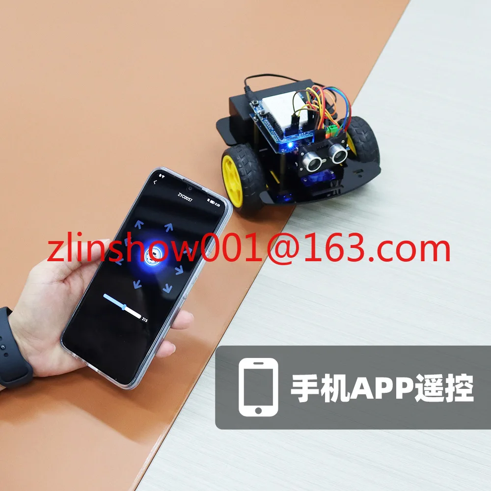 Compatible with Arduino Smart Car Robot Kit Obstacle Avoidance Wireless Remote Control ESP8266 D1 WIFI Car
