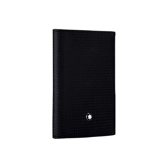 MONTBLANC Leather Wallet Men's Black 111141