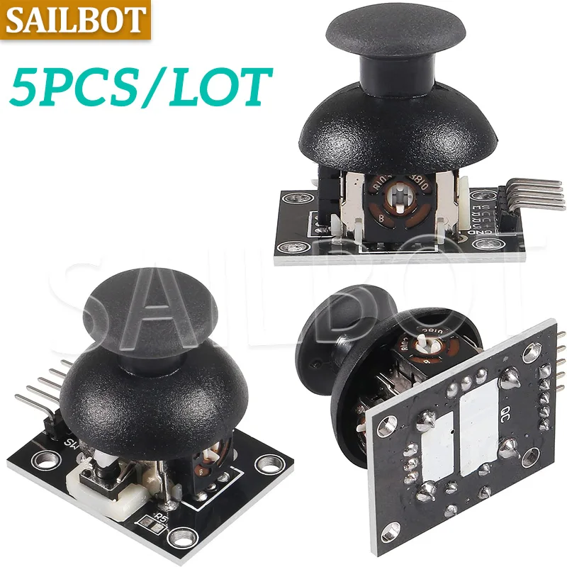 5PCS/LOT For Arduino Dual-axis XY Joystick Module Higher Quality PS2 Joystick Control Lever Sensor KY-023 Rated 4.9 /5