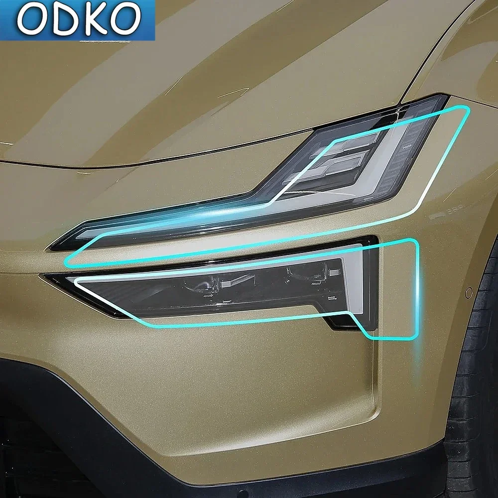 For Polestar 4 2024 2025 Headlight A B Pillars Anti-Scratch Protective TPU Car Sticker Paint Protection Film PPF Transparent