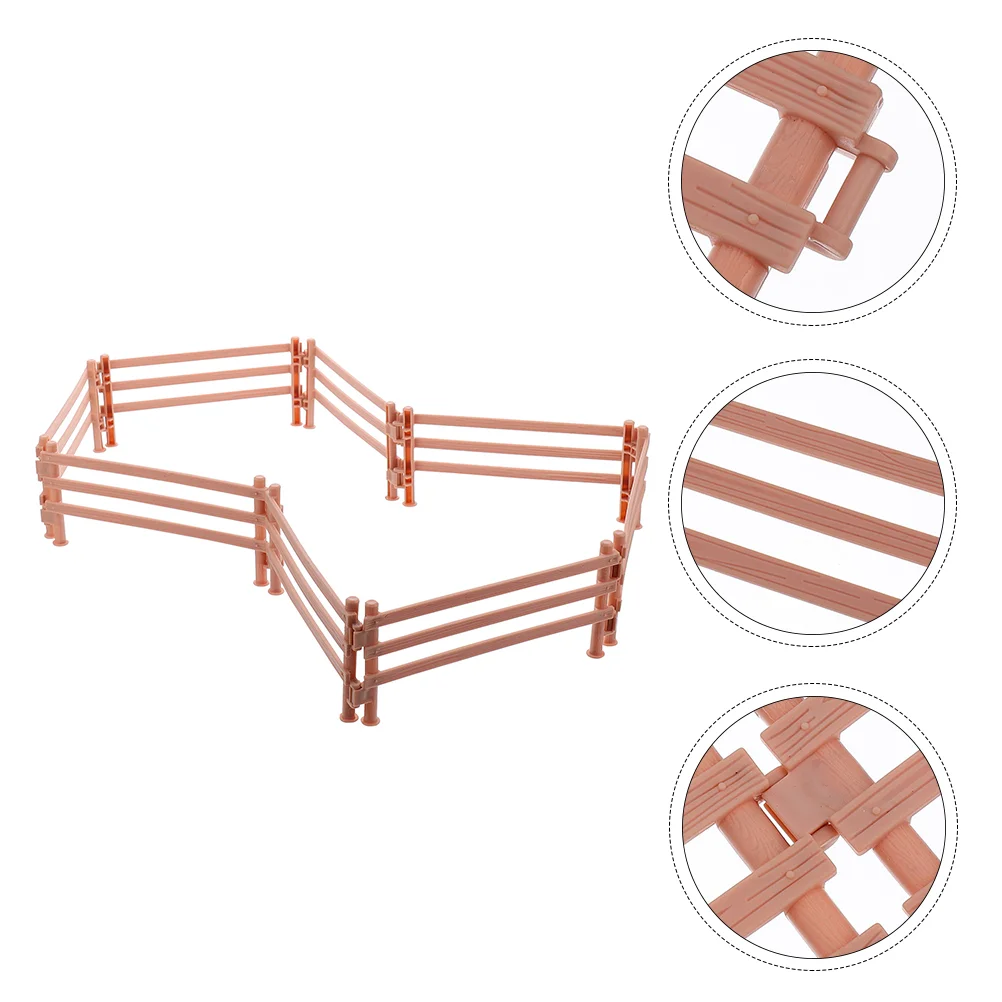 30 Pcs Bar Plastic Fence Chicken Wire Fencing Panel Accessory Toy Kids Toys