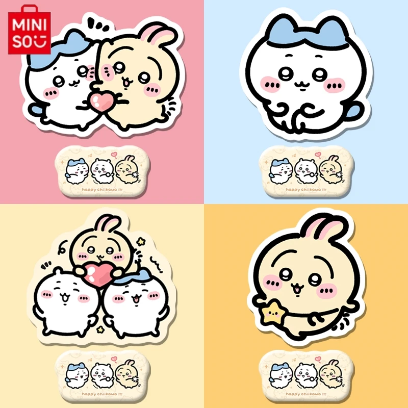 Miniso New Chiikawa Shaped Mouse Pad Trumpet Cartoon Cute Office Student Computer Desk Pad Wrist Pad Table Set Postage