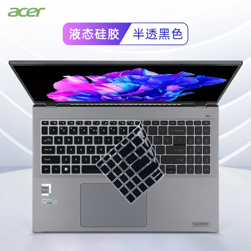 

for Acer Swift Go 16 (2025) / Acer Swift 16 AI 2025 SF16-51 SF16 51T 16 inch Swift X 16 Silicone laptop Keyboard cover Skin