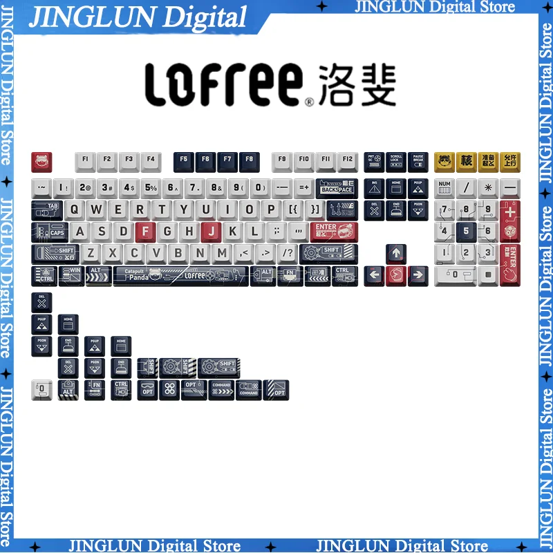 

Lofree 131 клавиши OEM тема Keycap полный комплект PBT термосублимация индивидуальная механическая клавиатура