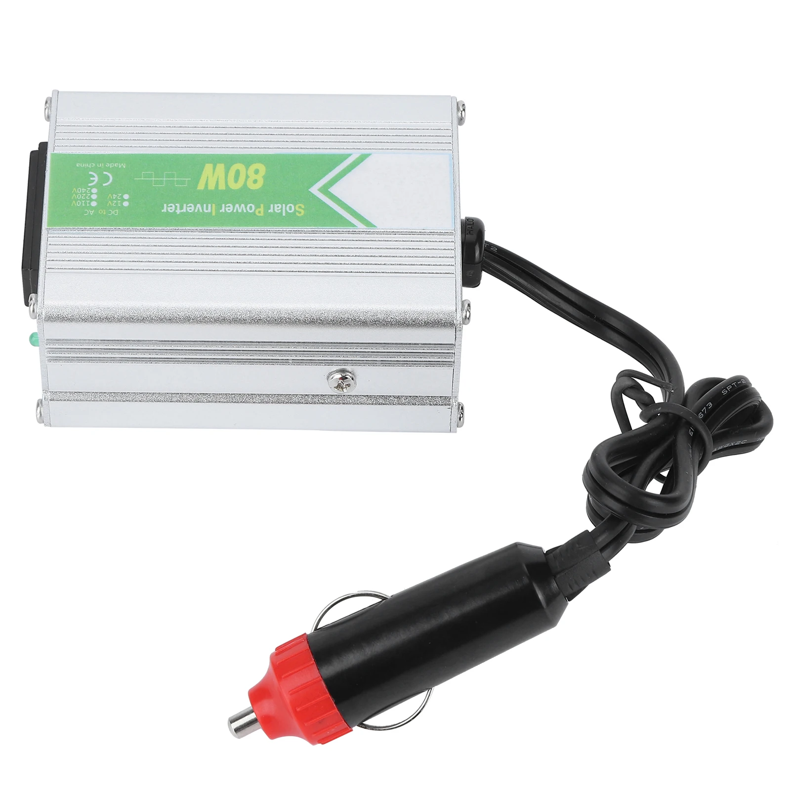 

80W Smart Power Voltage Inverter DC12V to AC220V Correction Waves Realtime Monitoring with LED Indicator