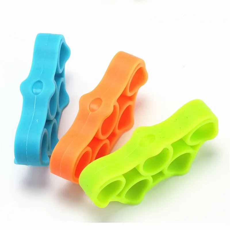 1pc Gel Hand Gripper Silicone Finger Expander Exercise Hand Grip Wrist Strength Trainer Finger Exerciser for Guitar Piano Stroke