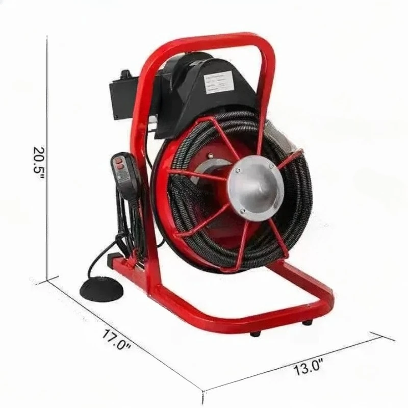 Automatic drainage pipe dredging machine Sewer cleaning machine 370W professional outlet dredging artifact