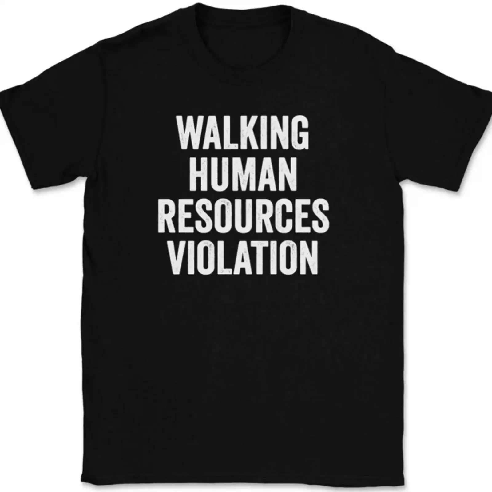 Walking Human Resources Violation T Shirt Funny HR Work Humor Image 1 of 4 vintage Washed Versatile graphic designer clothes