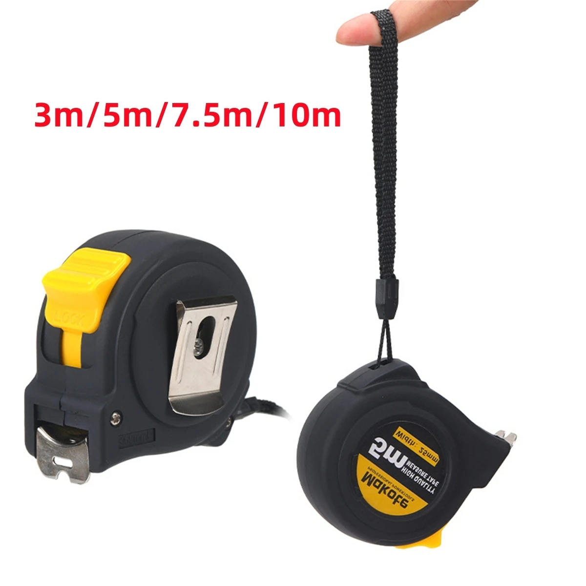 3m/5m/7.5m/10mm Metric and Imperial Steel Tape Measure Household Thickened Anti-fall High-Precision Steel Ruler Measuring Tools