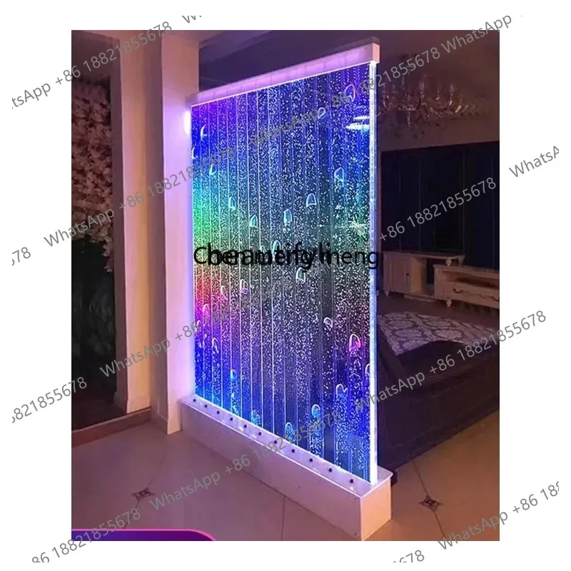 LHY26 ssNew Light Luxury Water curtain wall, screen partition, living room office acrylic creative decoration bubble water wall