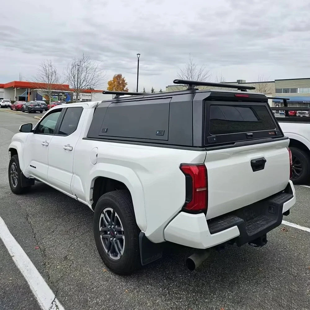 Custom 4x4  Aluminum Pickup Bed Cap Truck Hard Top - Weatherproof Pickup Shell Pickup Canopy for  TACOMA/ HILUX REVO 5.0FT