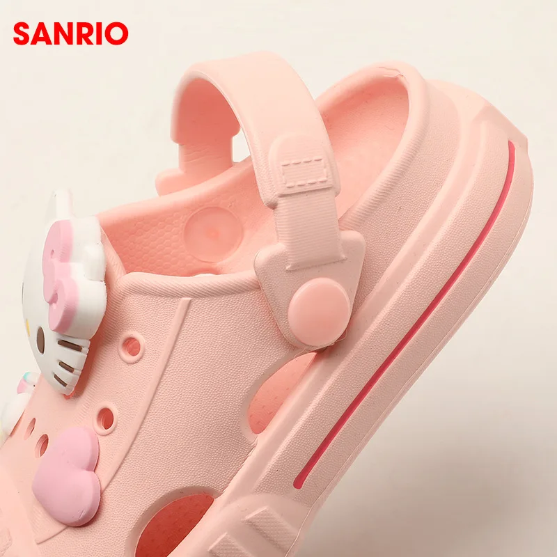 Sanrio Children Slippers Hello Kitty Cute Cartoon Kurumi Kawaii Summer Beach Play Lightweight Non-Slip Shoes Toys Girls Gifts