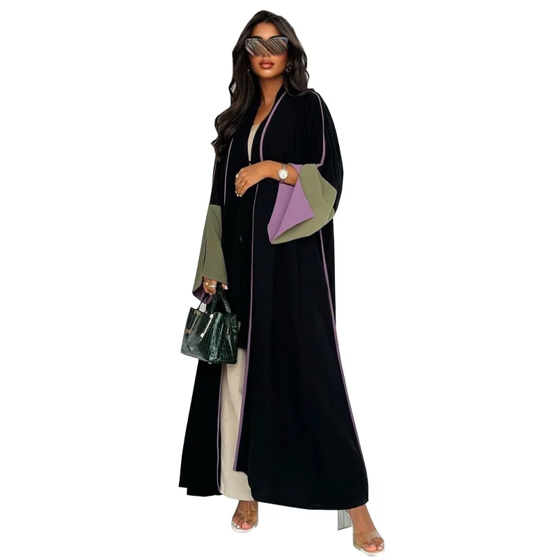 

SuperAen Cardigan 2026 Summer New European and American-style Elegant Long Dress Fashionable Patchwork Long Sleeves Loose Coats