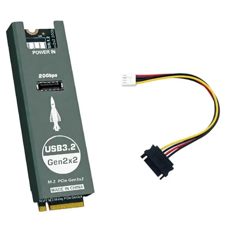 

Адаптерная карта AT82-Type-E: M.2 NVMe в Type-E, расширительная карта M.2 M-Key PCIe, фронтальный USB 3.2 ASM3242 20 Гбит/с Type-C и Type-E