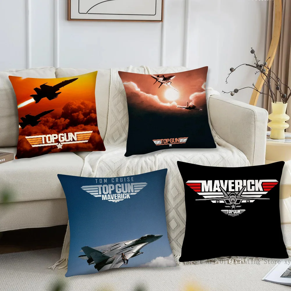 Top Gun Maverick Moive Pillow Case Square Pillow Bedroom Sofa Leisure Comfort Cushion Car Living Room Home Decoration