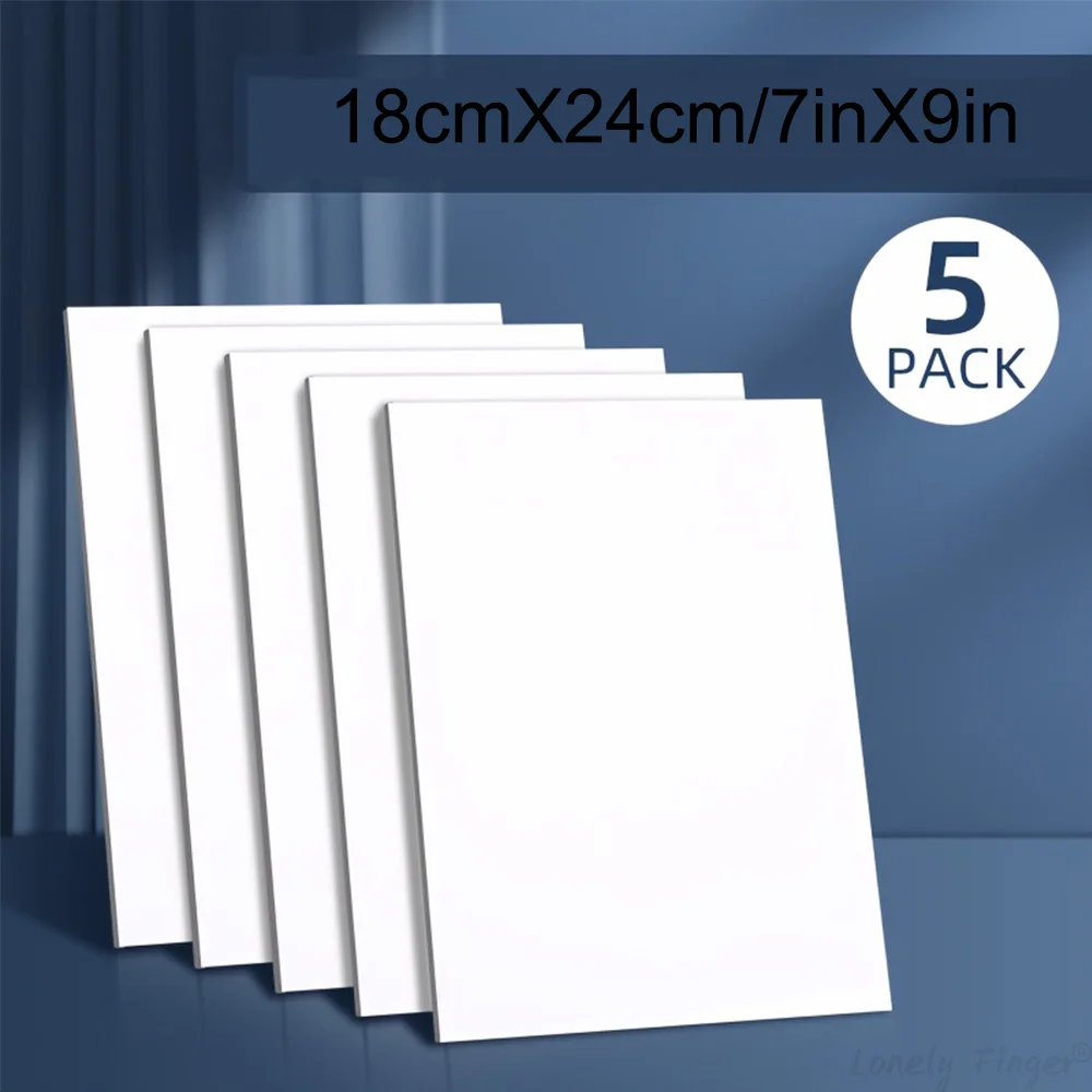 Canvas Boards for Painting, Bulk Painting Canvas for Kids and Adults, White Blank Canvas Panels for Acrylic, Oil Painting