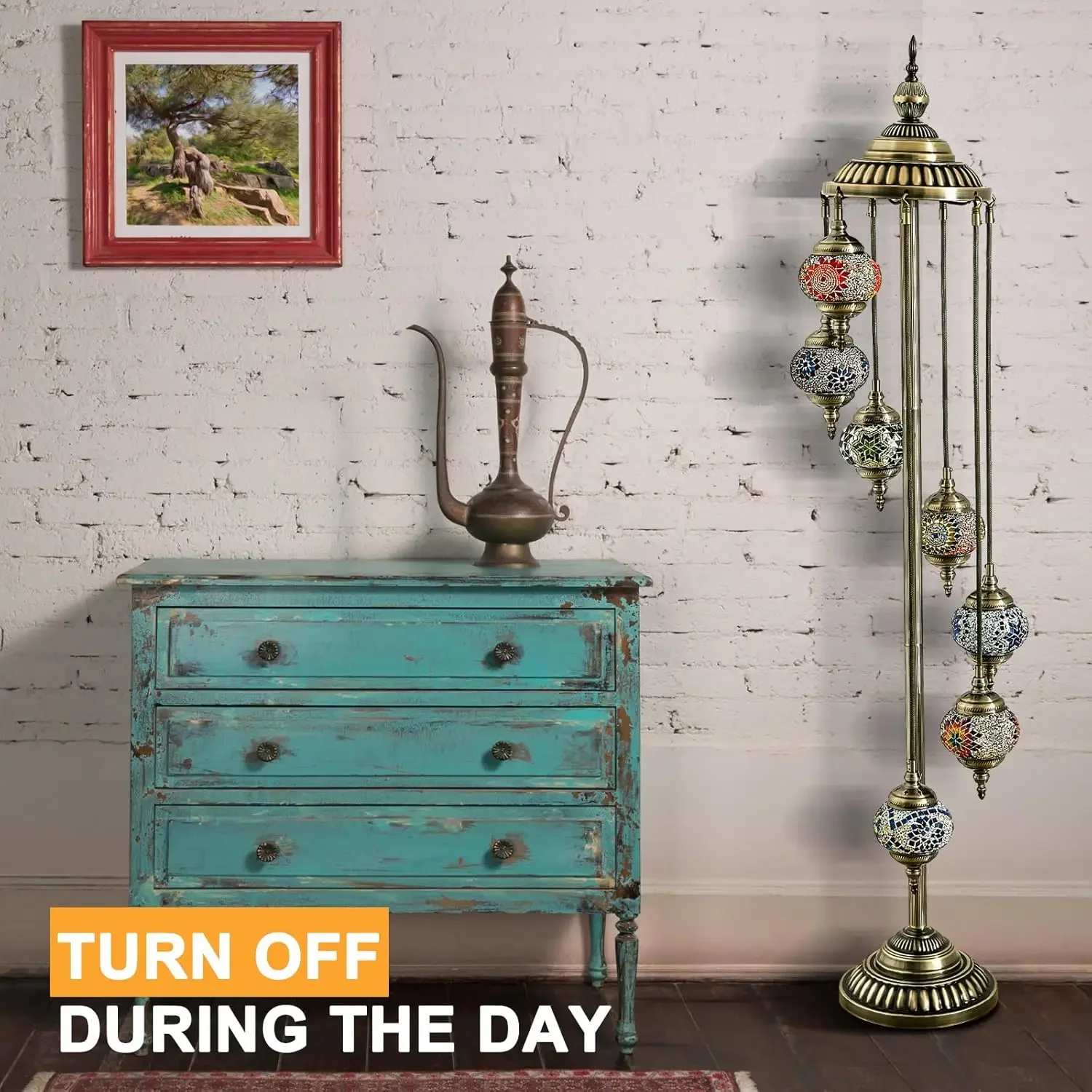 مصباح أرضي مصباح أرضي مغربي لتصميم المنزل المزخرف