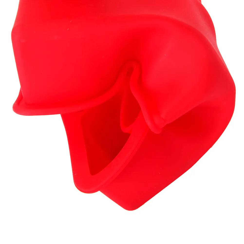 Molde de silicona DIY para cubitos de hielo, 15 cavidades, herramienta de repostería de fácil desmolde para trufas de chocolate y golosinas de cereales crujientes, rojo