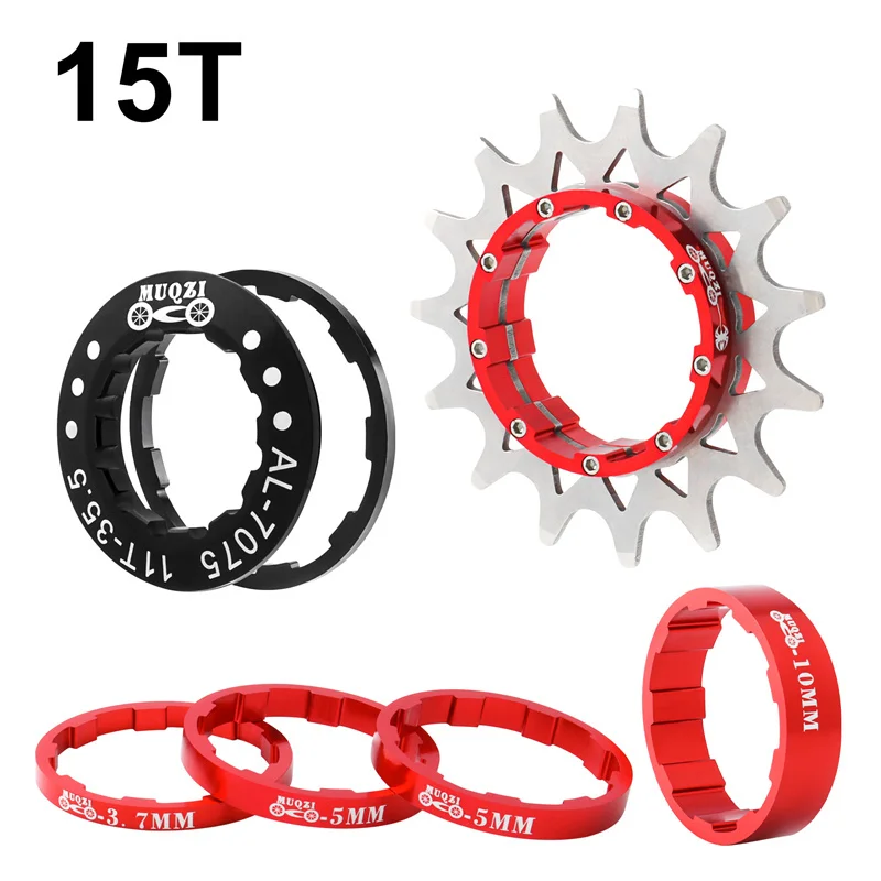 MUQZI Single Speed Cassette Cog 12T 13T 14T 15T 16T 17T 18T 19T 20T 21T 22T Fiets Cassette Conversie Kit