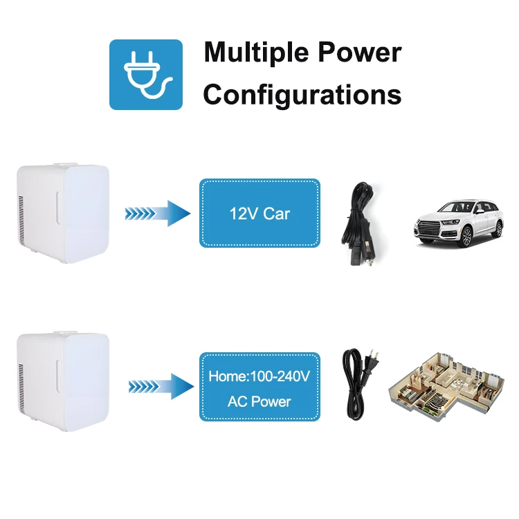 Portable 10L OEM Skin Logo Beauty Skincare Fridge Mini Cosmetic Refrigerator