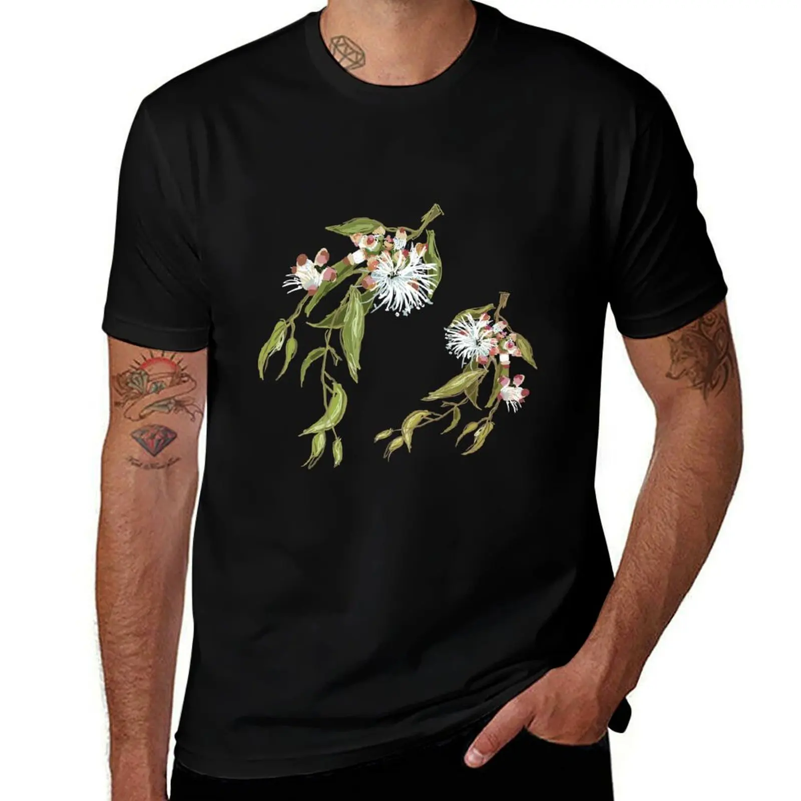 Cup Gum - Australian Eucalyptus flower T-Shirt Plus Size Loose Fit T-Shirt