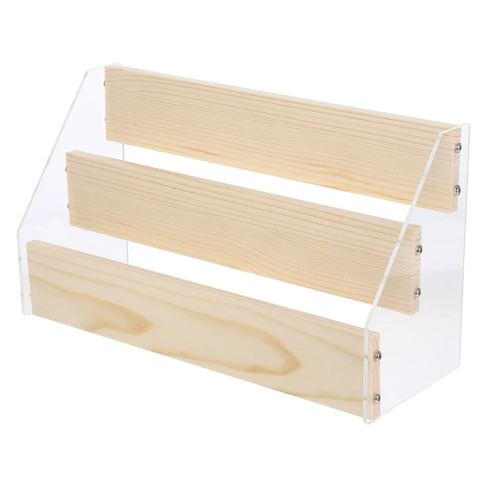 Acrylic Transparent Tiered Display Stand Stepped Organizer for Action Figures Collectibles Desktop Clear Display Rack Collection