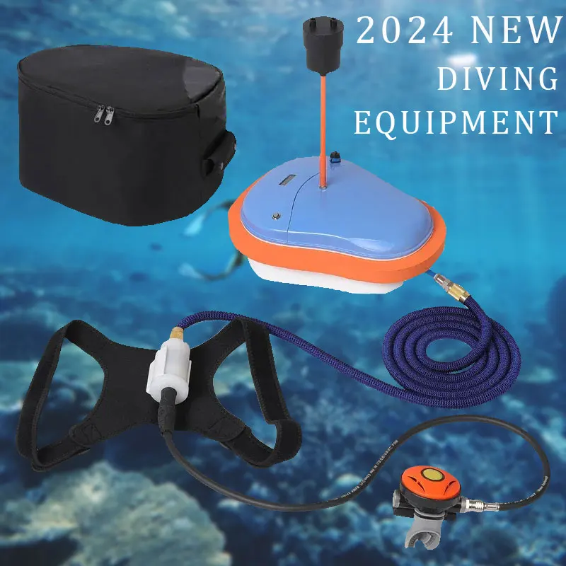 Diving Ventilator Portable Underwater Scuba 50 Mins Deep Float 2024 New Diving Device Support Replace Battery and Take on Plane