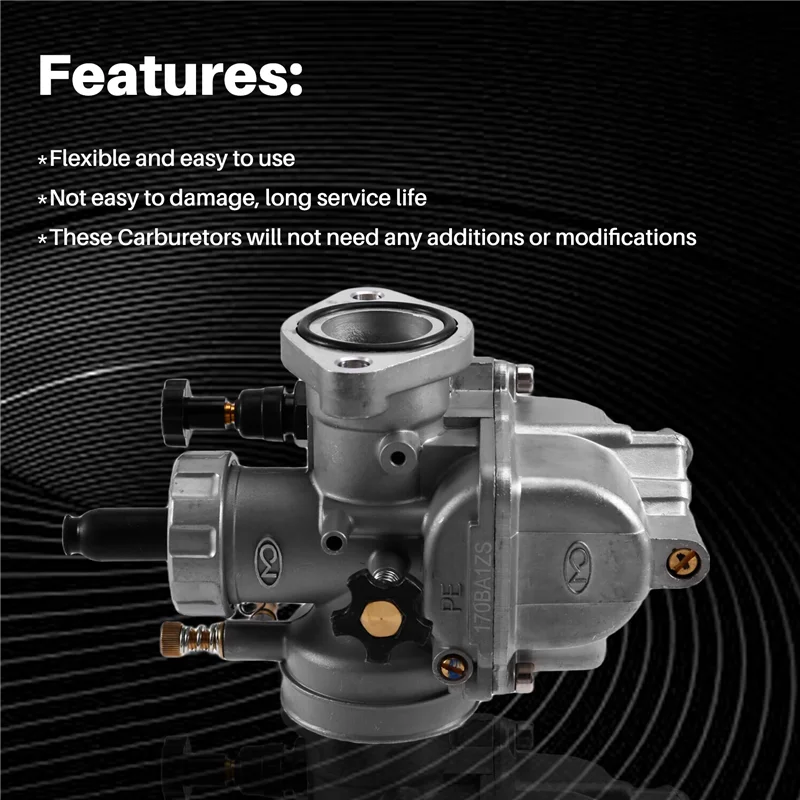 

ABXN-MO Racing Universal PE17MM Flange Motorcycle Carbs For Racing – Fits Various Displacements