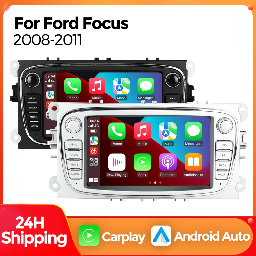 

Автомобильное радио Android 2din для Ford Focus Mondeo S-Max C-Max Galaxy Kuga 2008-2011 Carplay Мультимедиа Автоаудио Навигация GPS Аудио