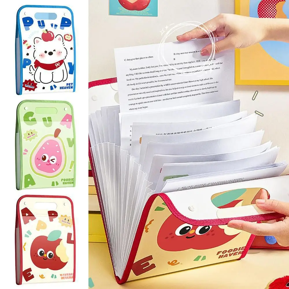 

Gifts A4 Portable File Bag Multi-layer Large Capacity Vertical Accordion Bag Classification Test Paper Box