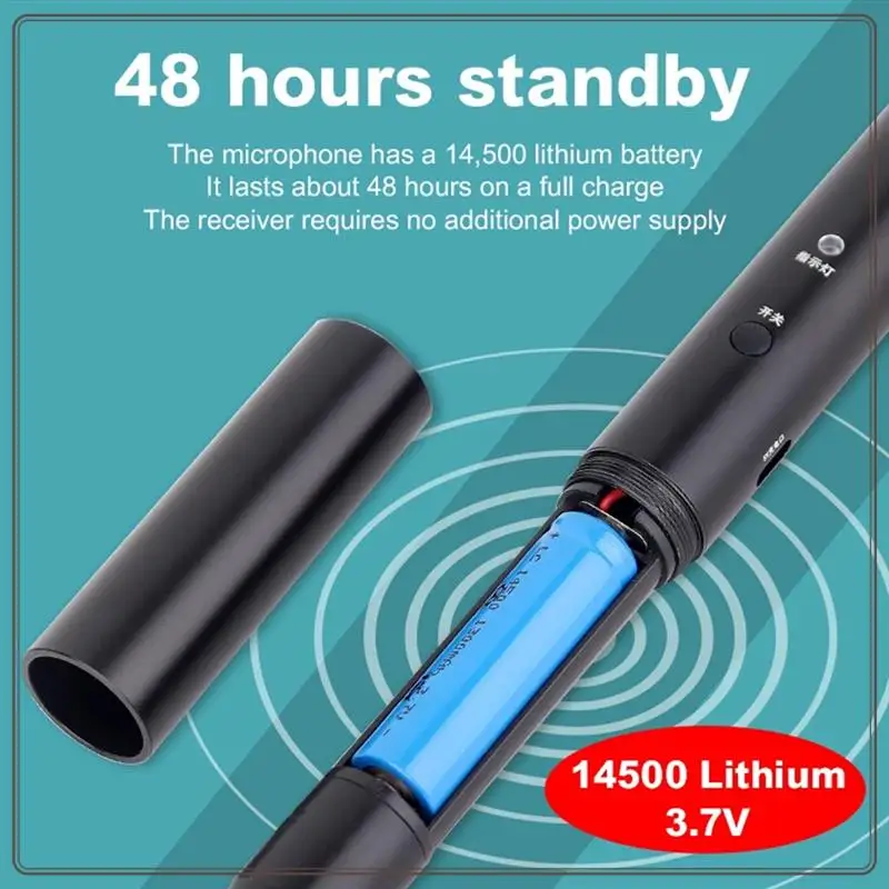 

Reliable-3 In 1 Wireless Interview Microphone Condenser Microphone Handheld For Studio Recording Mic Noise Cancel,3 In 1 Wireles