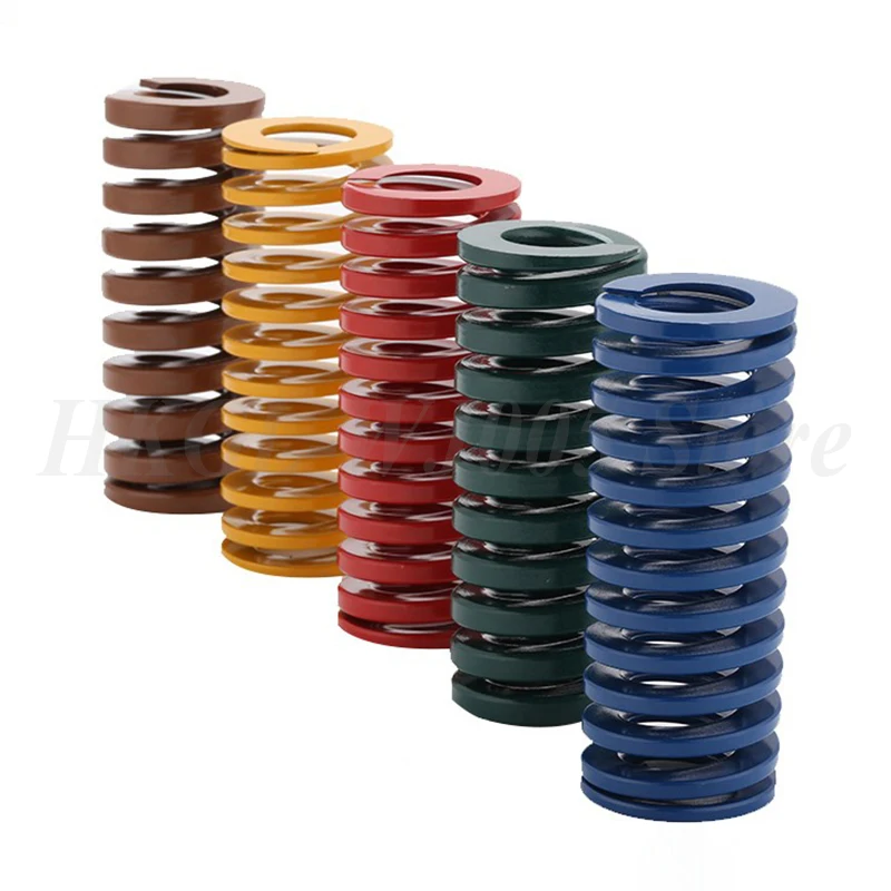 1 STÜCK Formstanzfeder, Außendurchmesser 8–14 mm, Innendurchmesser 4–7 mm, Formfeder, Spiralprägung, Druckfeder, Länge 20–90 mm